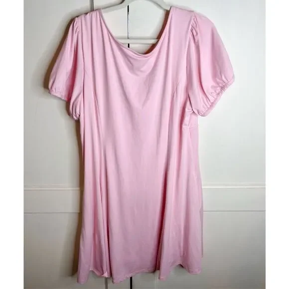 Hot Topic Pastel Pink Empire Dress Baby Pink Plus Size 2 Nwot - Picture 6 of 6